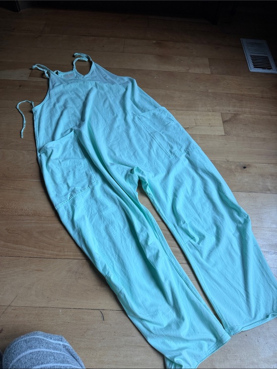 Free People Pants - Free People Mint Green Lightweight Jumpsuit